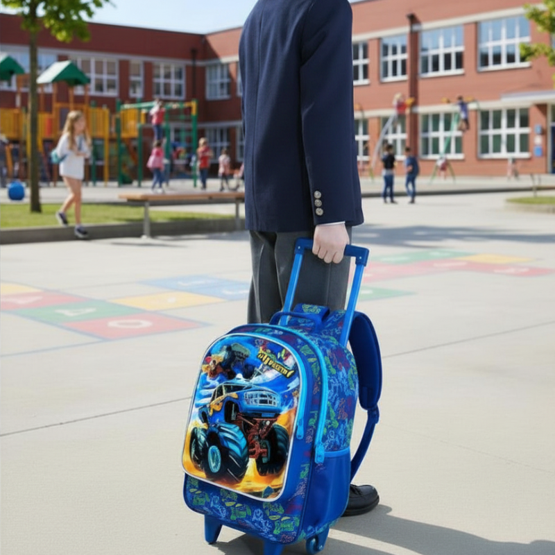 Rolling Backpack for Boys - Fun and Practical